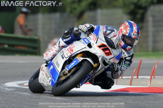 2009-09-26 Imola 1078 Variante alta - Superbike - Qualifyng Practice - Fonsi Nieto - Ducati 1098R